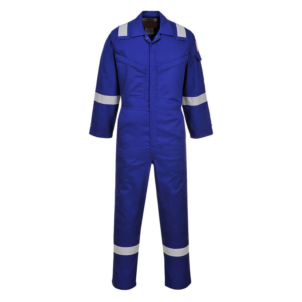 Portwest AF73 Royal Blue Araflame Silver Flame Retardant Protective Coverall