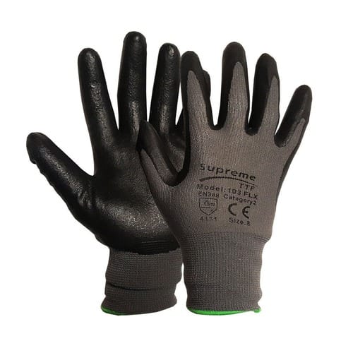 Oil Resistant Nitrile Foam Coated Gloves