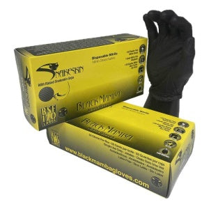 Black Mamba Tough Disposable Nitrile Gloves for Industrial Hand Protection