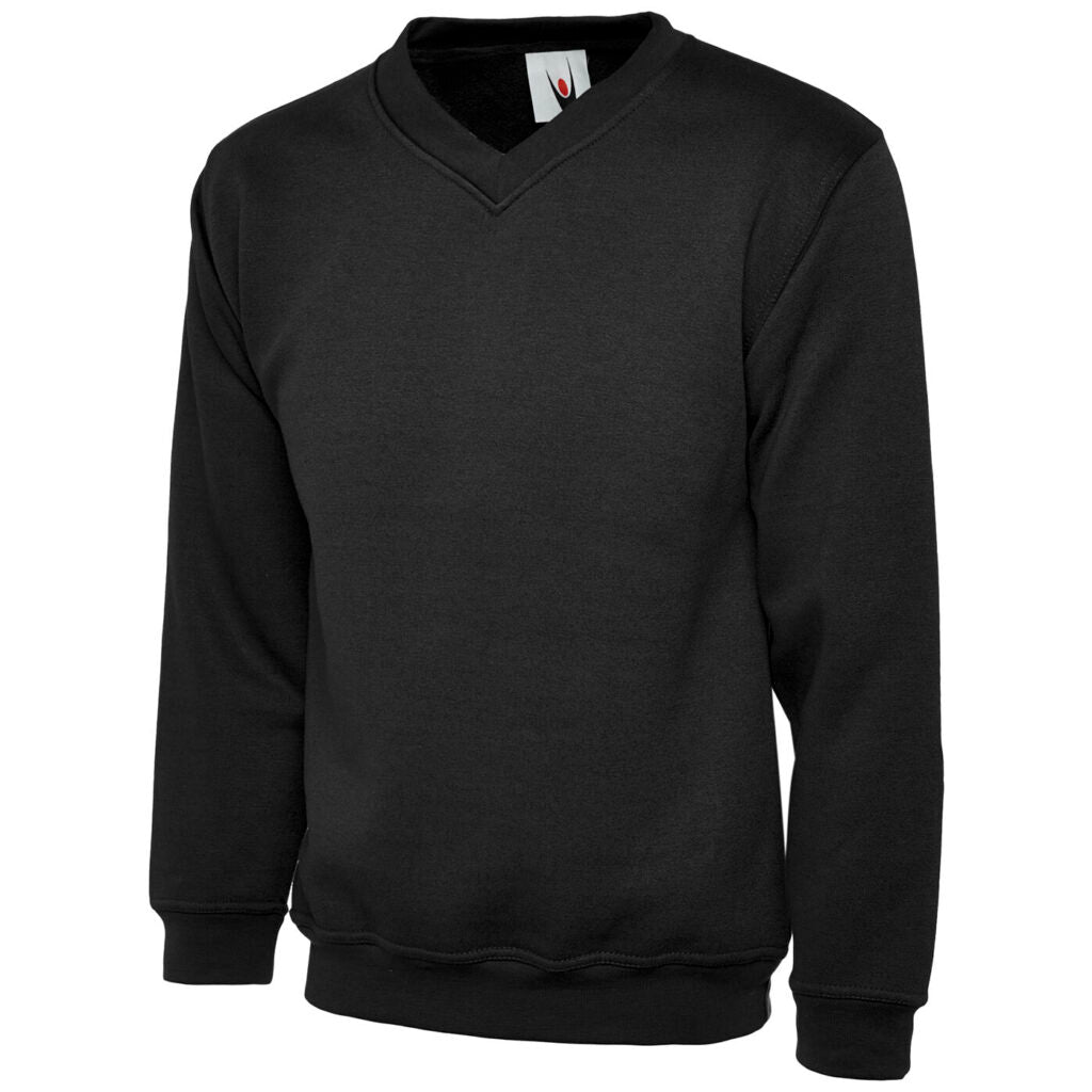 Uneek UC204 Premium Brushed V-Neck Sweatshirt - 50/50 Poly-Cotton