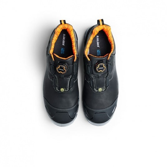 Blaklader ELITE Black Full Grain Leather Safety Shoes with Aluminium Toe Cap