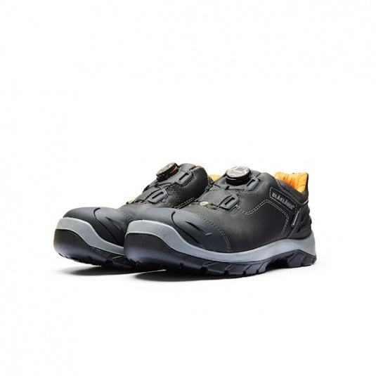 Blaklader ELITE Black Full Grain Leather Safety Shoes with Aluminium Toe Cap