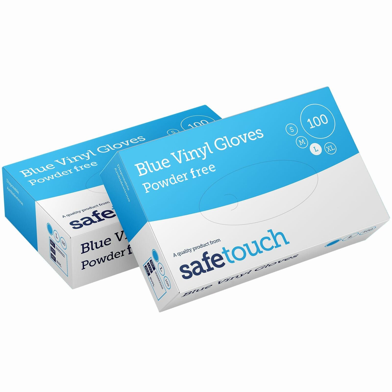 Blue Vinyl Powder Free Disposable Gloves (Box of 100)