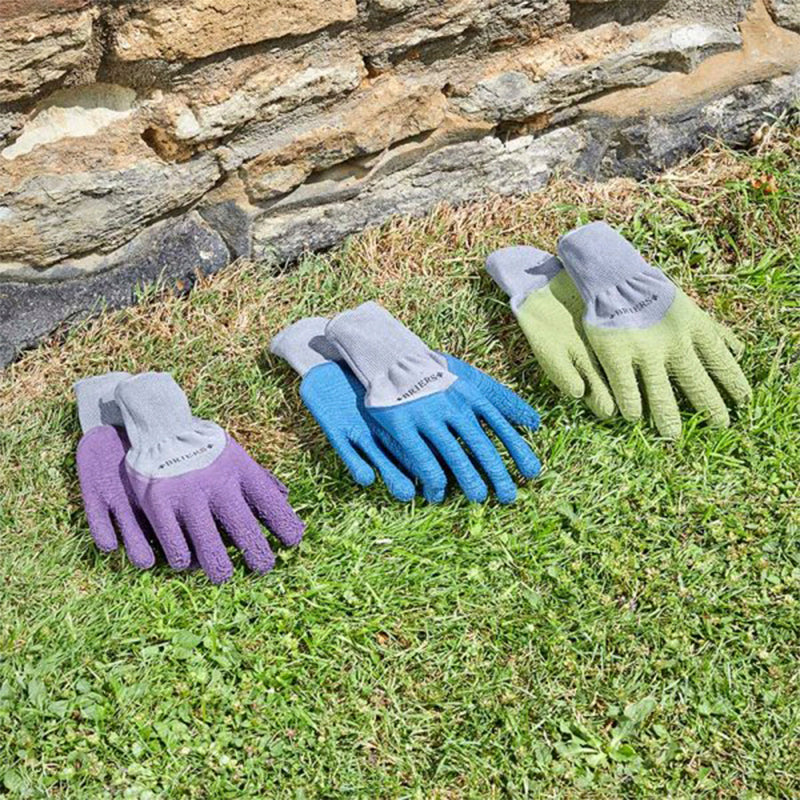 Briers All Seasons Ripple Latex Lined Safety Cuff Gardening Gloves