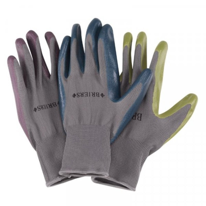 Briers Thin Nitrile-Coated Gardening Gloves: Precision Grip for Seed & Weed Tasks