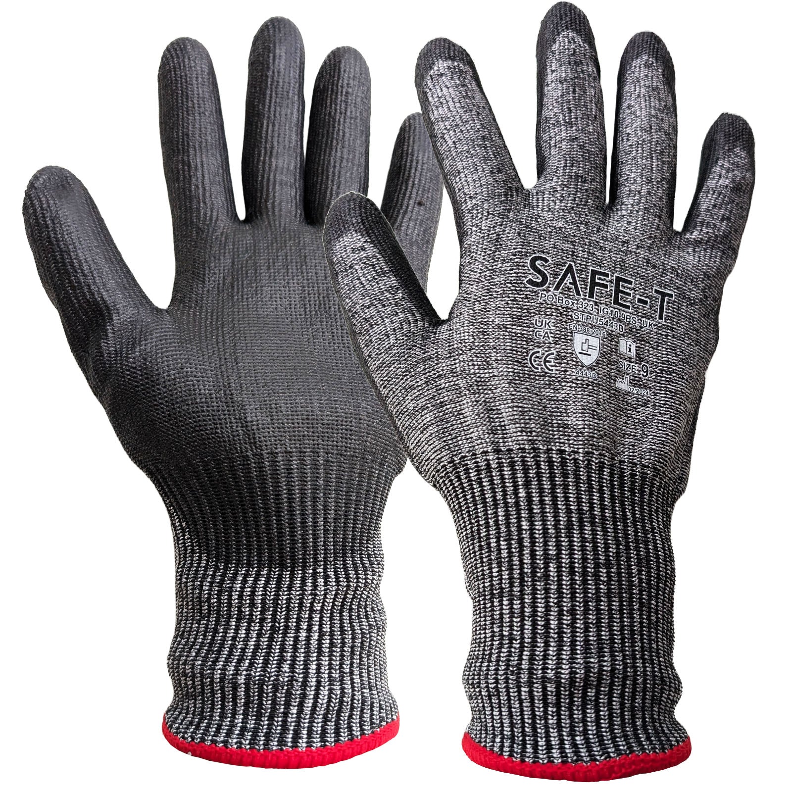 Safe-T Cut Level D PU Palm Coated Glove