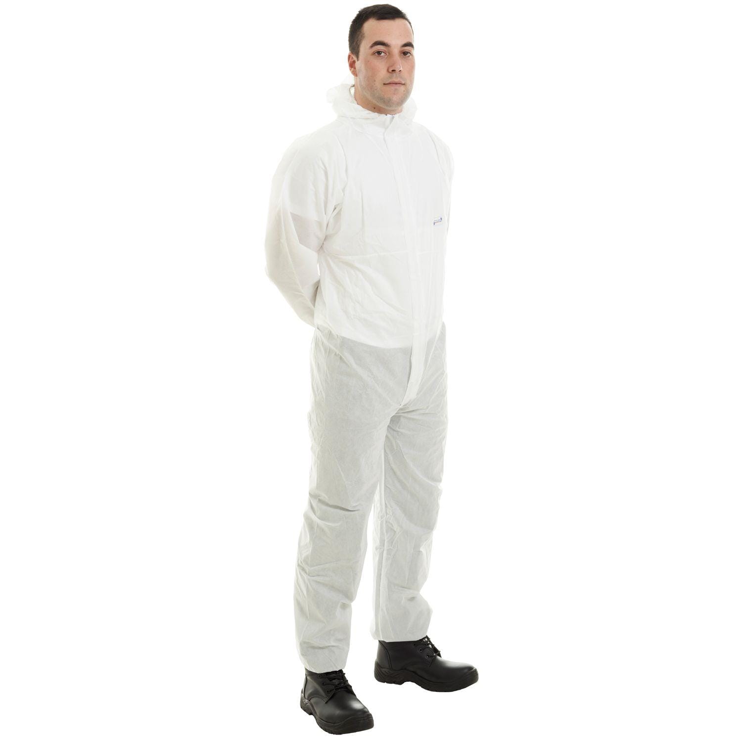 Pack of 50 - White SMS Disposable Coveralls