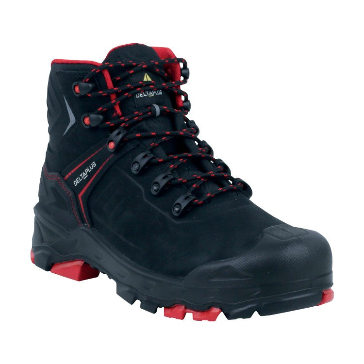 Delta Plus Colima Nubuck S3S SR Black Safety Boots - Composite Toe Workwear