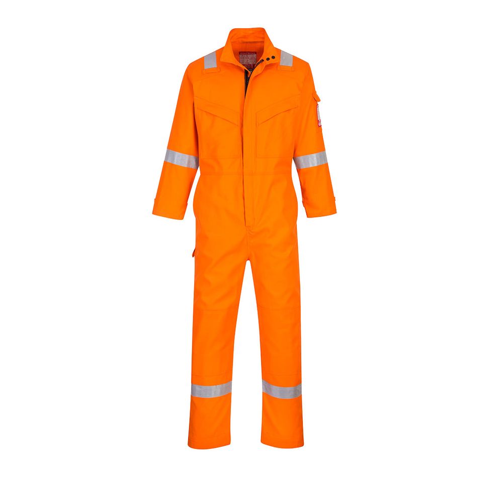Portwest FR93 Bizflame Orange Flame Retardant Industry Protective Work Coverall