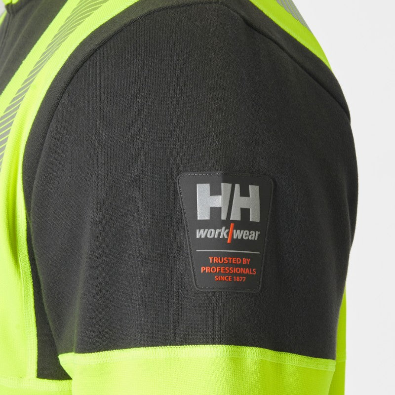 Helly Hansen ICU High Visibility Yellow Zip Up Safety Hoodie