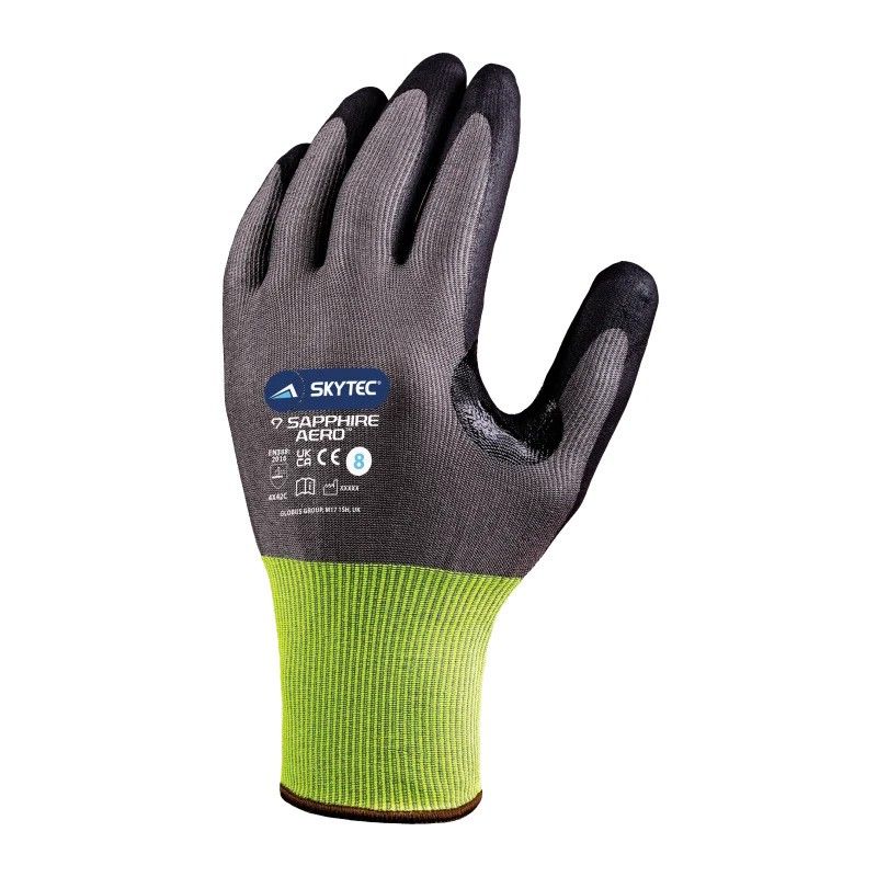 Skytec Sapphire Aero Reinforced Industrial Grip Gloves for Enhanced Dexterity & Protection