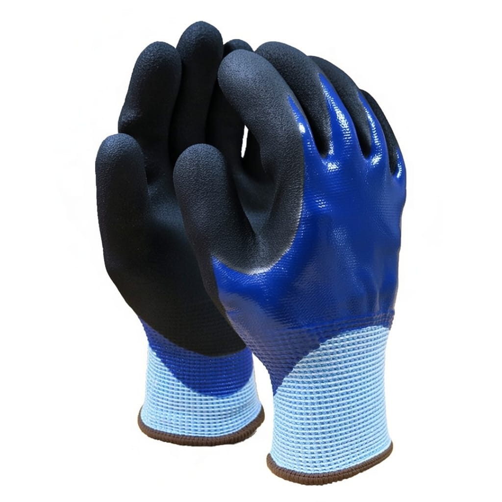 Fully Coated Thermal Waterproof Cut D Resistant Winter Sandy Nitrile Palm Coating Glove