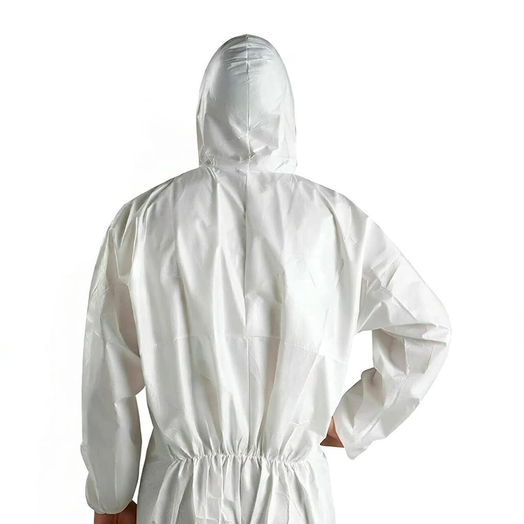 Pack of 50 White Disposable Coveralls