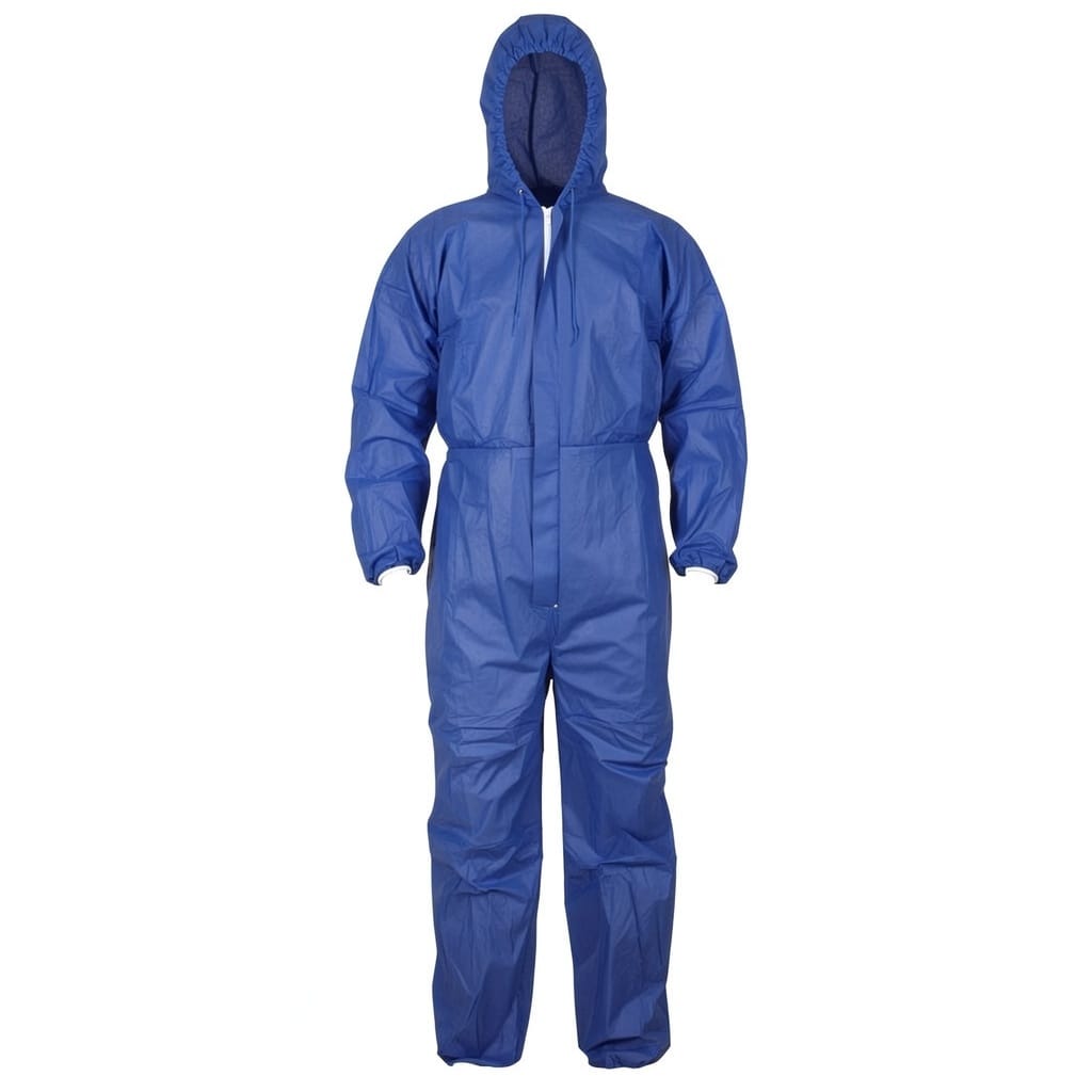 Pack of 50 - Blue Disposable Coveralls