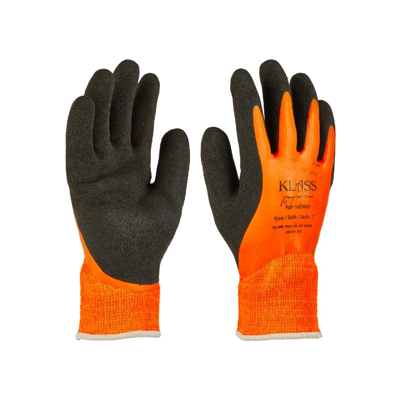 KLASS H2O Thermo Waterproof Thermal Work Gloves - 12 Pair Bulk Pack
