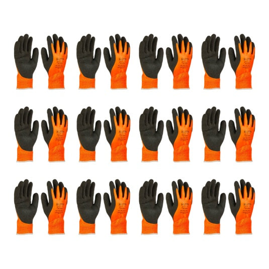 KLASS H2O Thermo Waterproof Thermal Work Gloves - 12 Pair Bulk Pack
