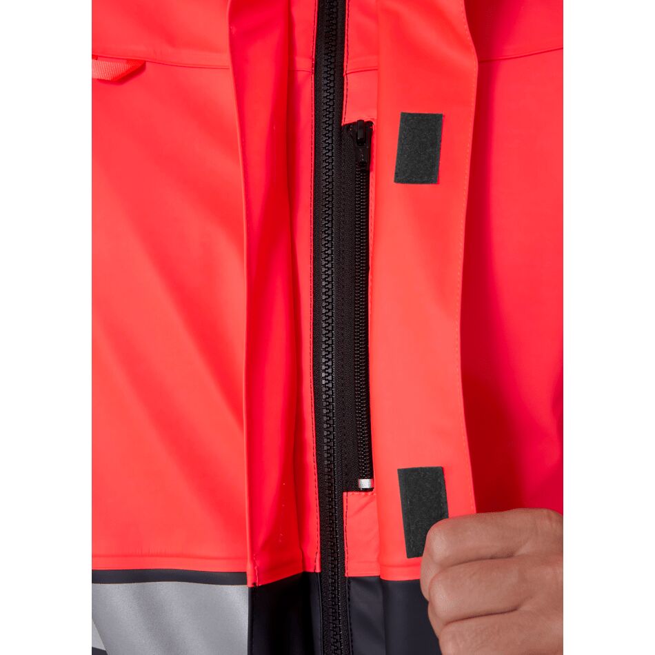 Helly Hansen Alna 2.0 Hi-Vis Waterproof Work Rain Jacket Durable Protection