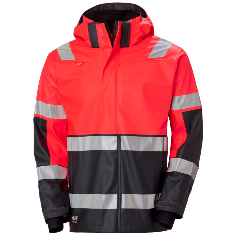 Helly Hansen Alna 2.0 Hi-Vis Waterproof Work Rain Jacket Durable Protection