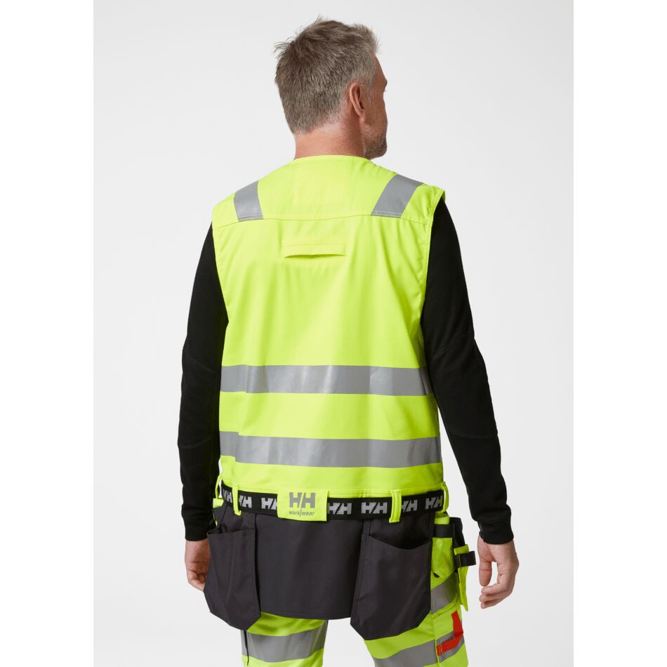 Helly Hansen Alna 2.0 Hi-Vis Construction Vest: Durable, Stretch Workwear with Multi-Pockets