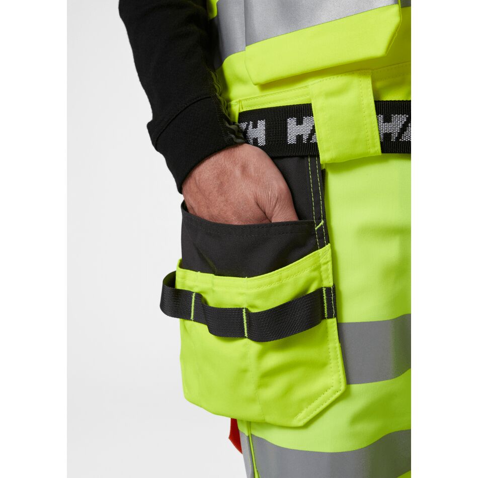 Helly Hansen Alna 2.0 Hi-Vis Construction Vest: Durable, Stretch Workwear with Multi-Pockets