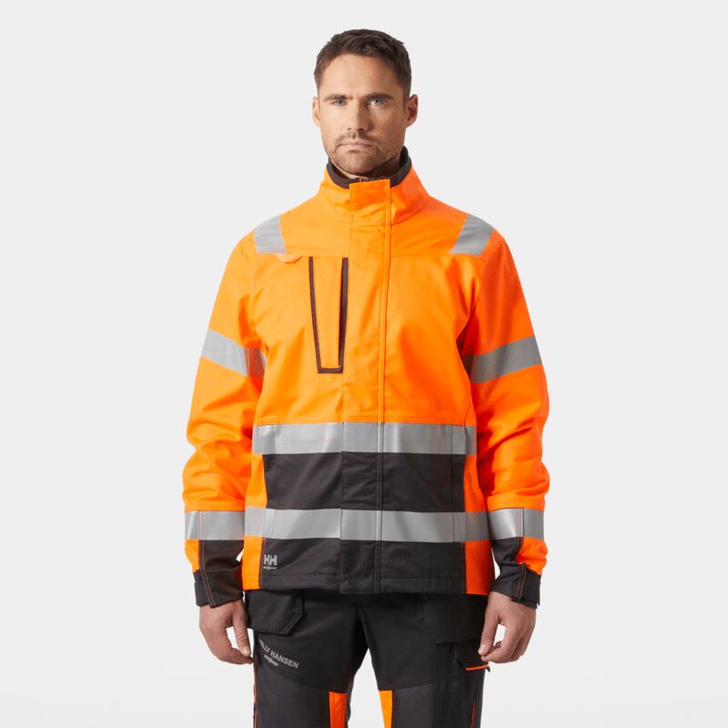 Helly Hansen Alna 2.0 Hi-Vis Work Jacket: Stretch Fabric, Smart Pockets