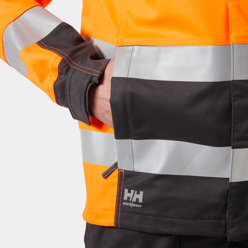 Helly Hansen Alna 2.0 Hi-Vis Work Jacket: Stretch Fabric, Smart Pockets