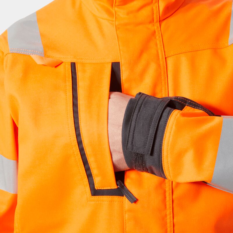 Helly Hansen Alna 2.0 Hi-Vis Work Jacket: Stretch Fabric, Smart Pockets