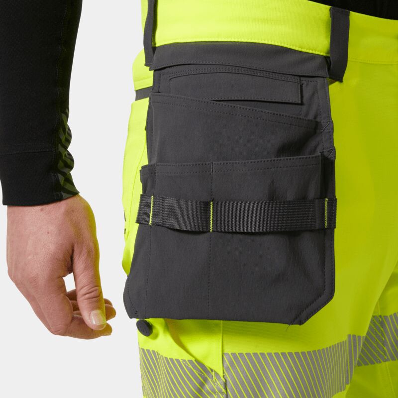Helly Hansen ICU BRZ Hi-Vis Construction Pirate Trousers Class 1 Workwear