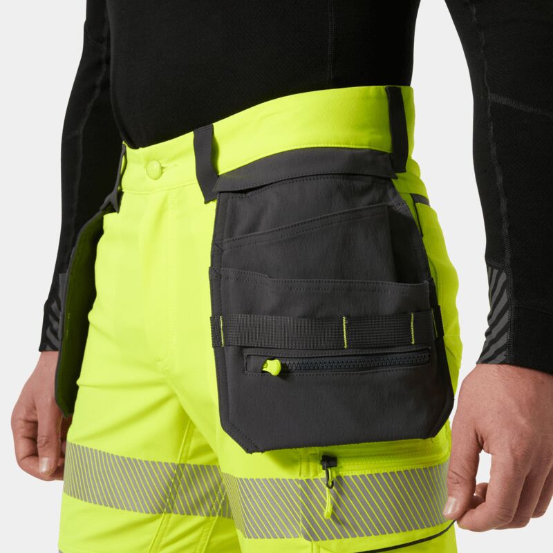 Helly Hansen ICU BRZ Hi-Vis Construction Pirate Trousers Class 1 Workwear