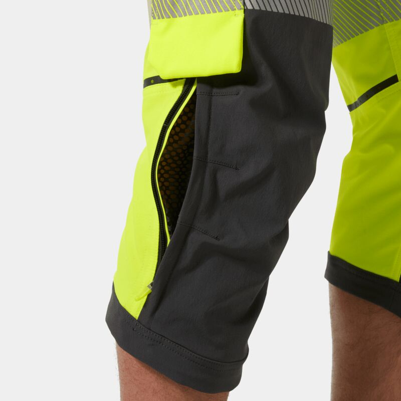 Helly Hansen ICU BRZ Hi-Vis Construction Pirate Trousers Class 1 Workwear