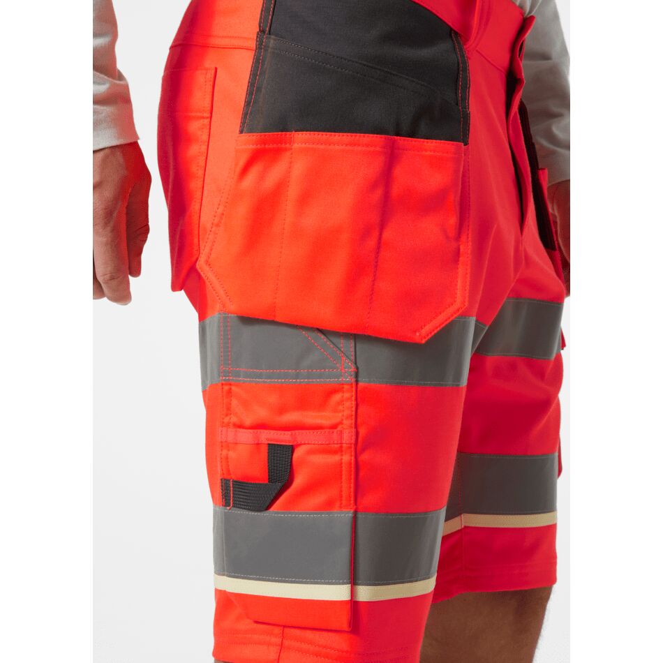 Helly Hansen UC-ME Hi-Vis Construction Shorts: Durable, Stretch Workwear