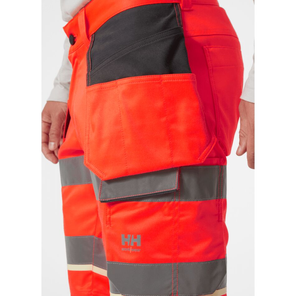 Helly Hansen UC-ME Hi-Vis Construction Shorts: Durable, Stretch Workwear