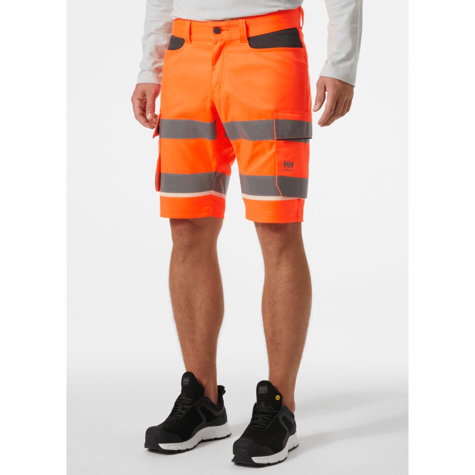 Helly Hansen UC-ME Men's Hi-Vis Stretch Work Cargo Shorts with Pockets