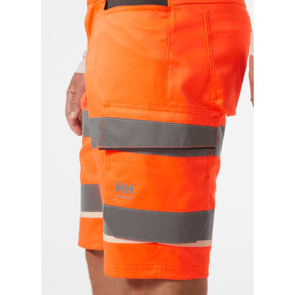 Helly Hansen UC-ME Men's Hi-Vis Stretch Work Cargo Shorts with Pockets