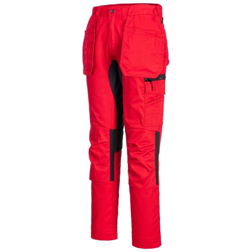 Portwest WX2 Eco Stretch Work Trousers: Holster Pockets, Kneepads, Durable Polycotton