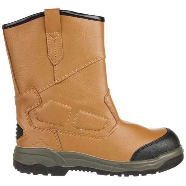 Portwest Steelite Pro S3 CI Fur Lined Safety Rigger Boots, Tan