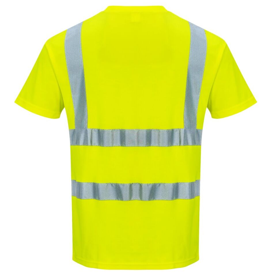 Portwest Hi-Vis Cotton Comfort Short Sleeve T-Shirt – Enhanced Safety Workwear