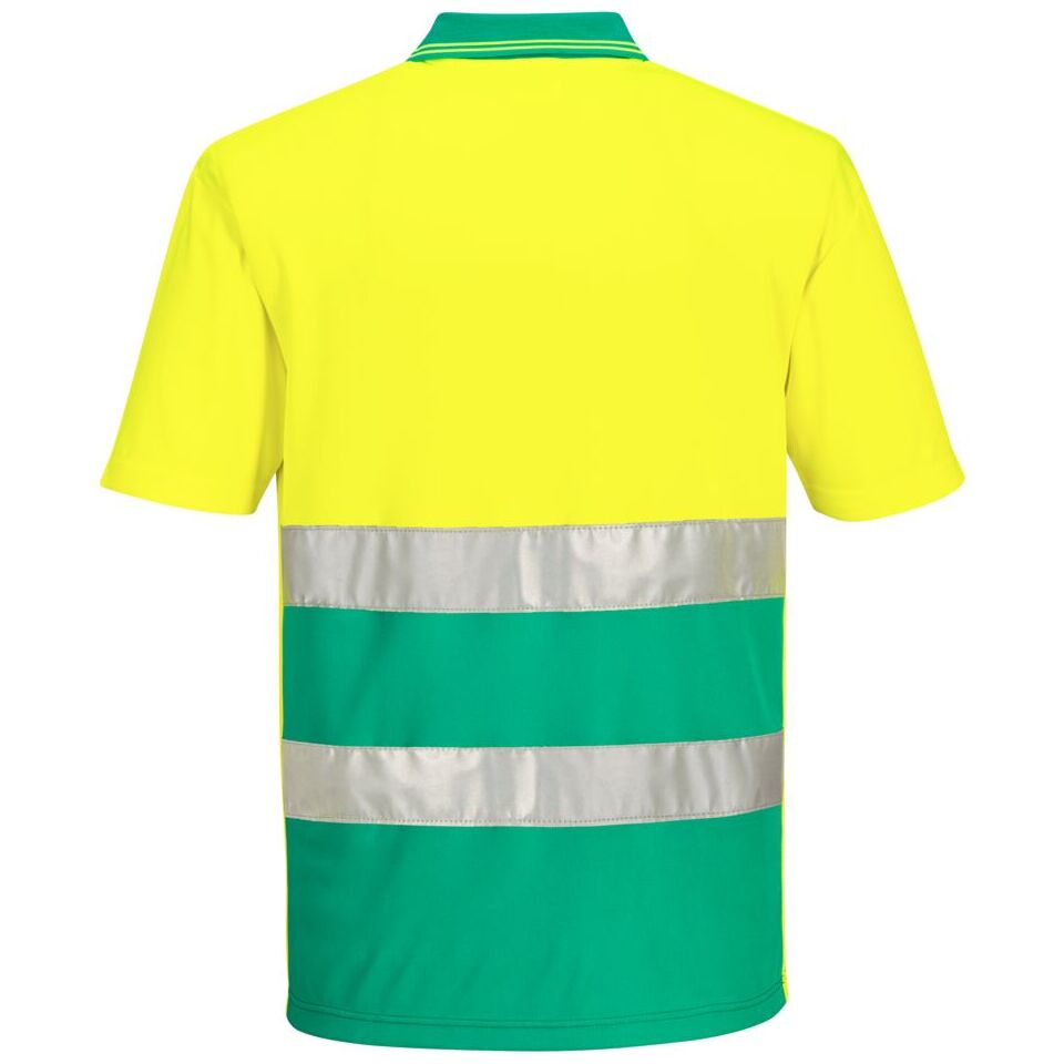 Portwest Hi-Vis Lightweight Contrast Polo Shirt: Enhanced Visibility, Moisture-Wicking Workwear