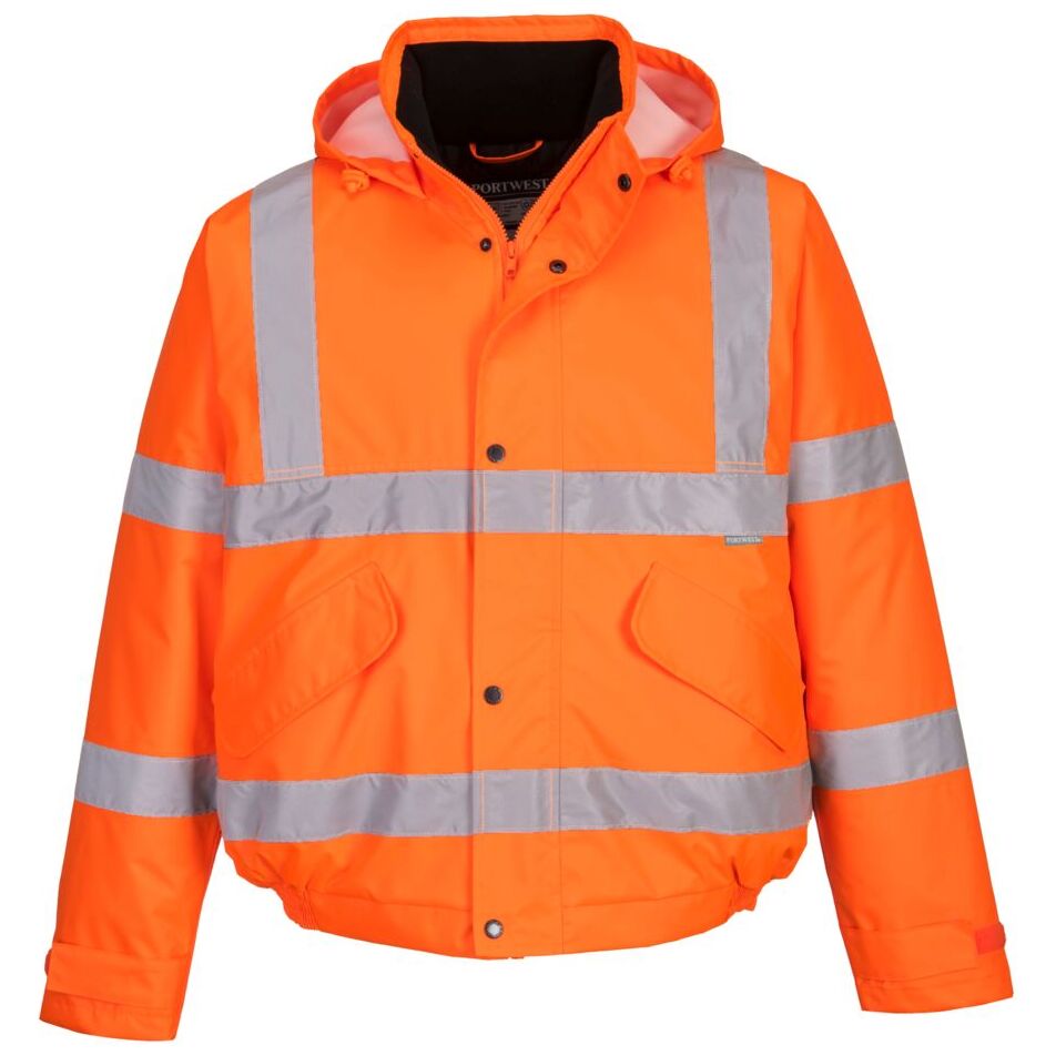 Portwest Hi-Vis Waterproof Winter Bomber Jacket -40C Certified Safety Coat