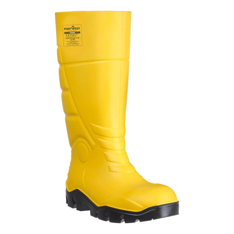 Portwest FD95 S5 PU Safety Wellington Boots Waterproof Insulated Green