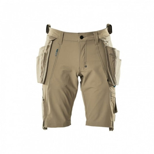 Mascot Advanced Lightweight Stretch Men's Work Shorts with Holster Pockets Navy