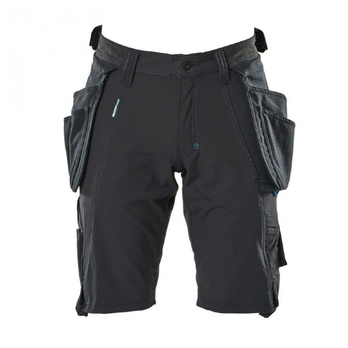Mascot Advanced Lightweight Stretch Men's Work Shorts with Holster Pockets Navy