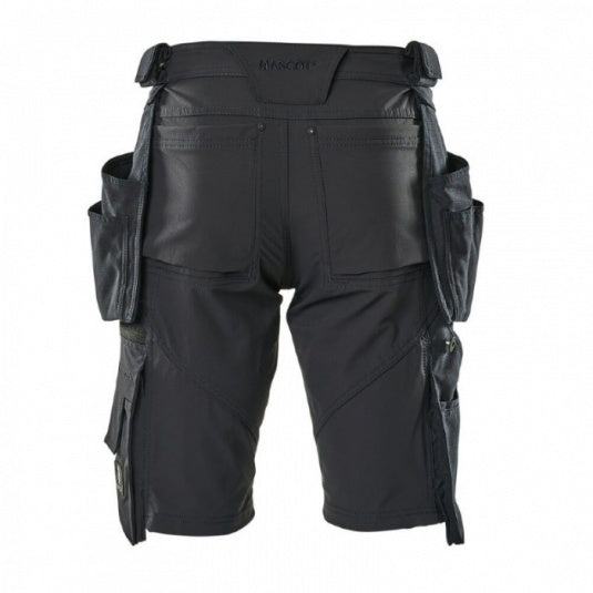 Mascot Advanced Lightweight Stretch Men's Work Shorts with Holster Pockets Navy