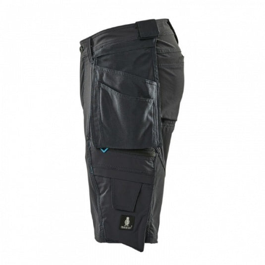 Mascot Advanced Lightweight Stretch Men's Work Shorts with Holster Pockets Navy