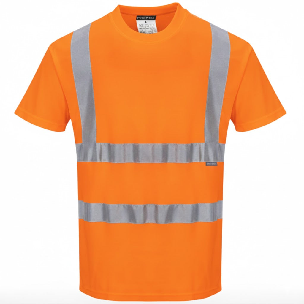 Portwest Hi-Vis Cotton Comfort Short Sleeve T-Shirt
