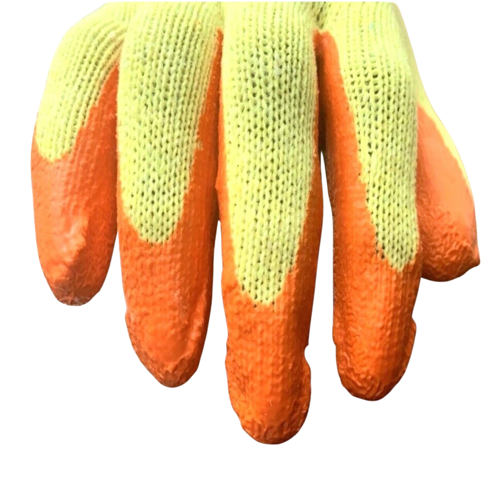 Orange Latex Coated Work Gloves
