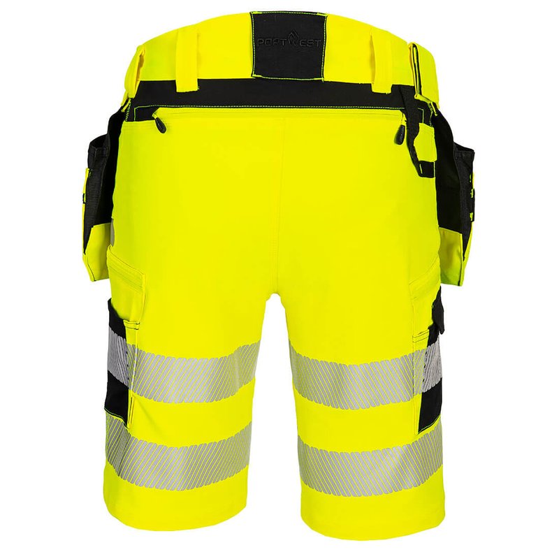 Portwest DX446 DX4 High Visibility Holster Pocket Work Shorts