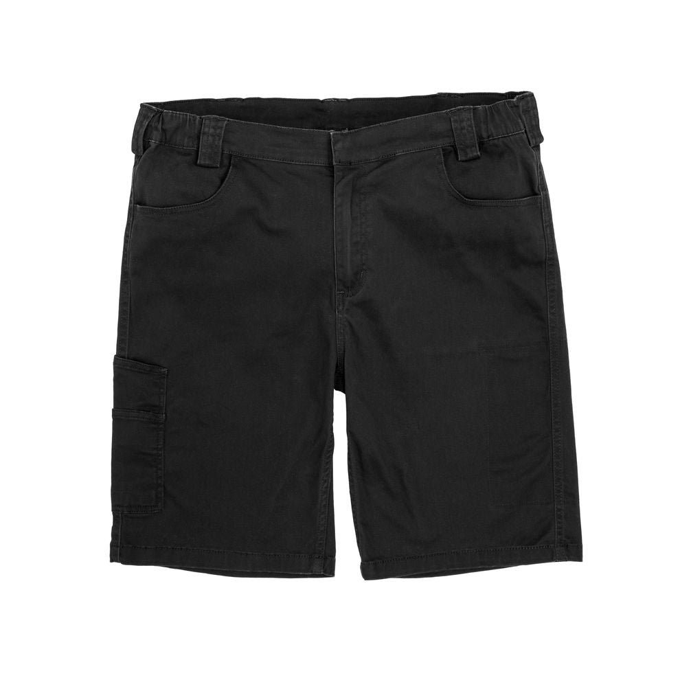 WORK-GUARD Men's Black Super Stretch Slim Chino Shorts: Flexible, Durable, Comfortable Fit