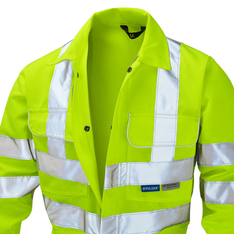 Pulsar P349 Yellow Combat Hi Vis Overalls