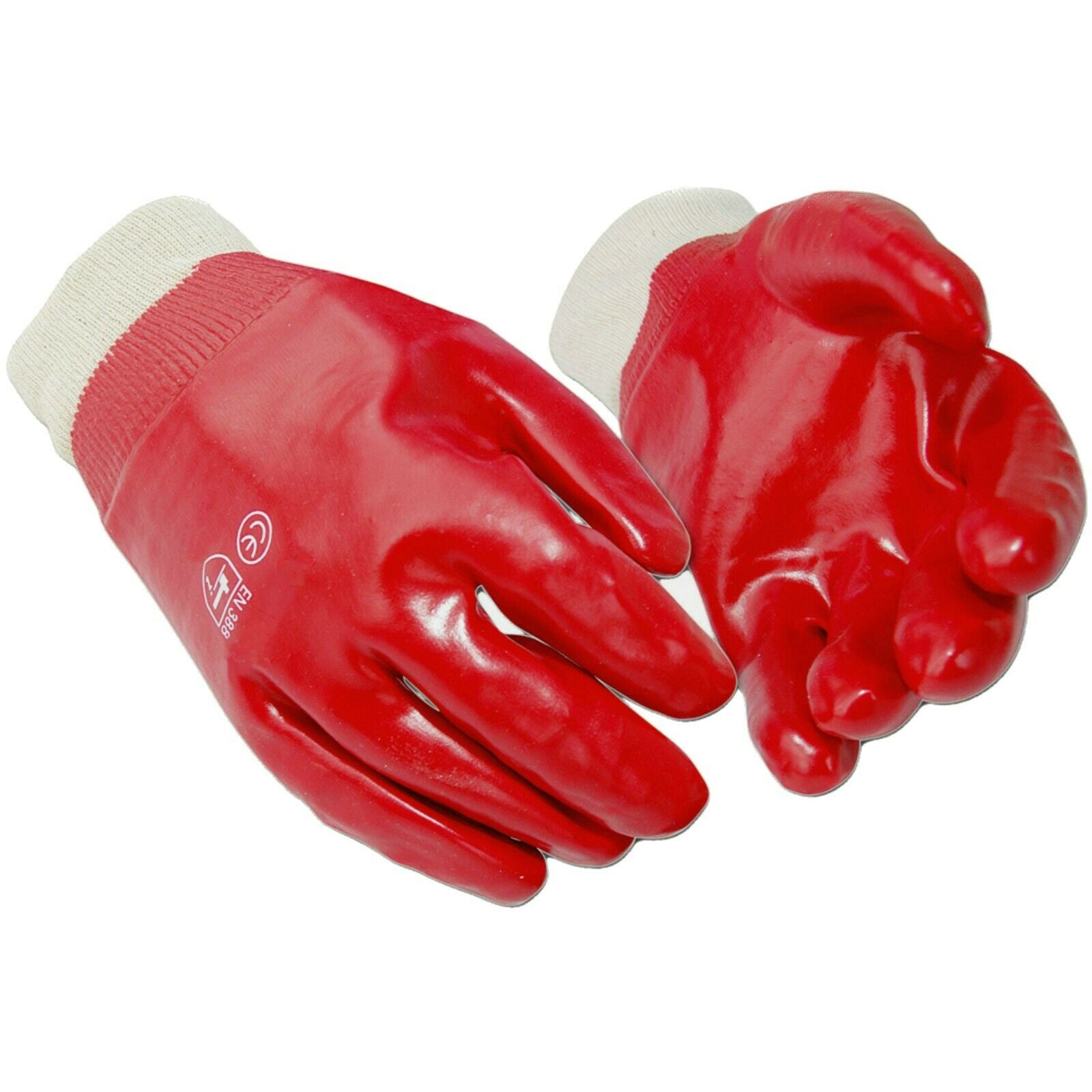 Safe-T PVC Coated Knitted Wrist Gloves